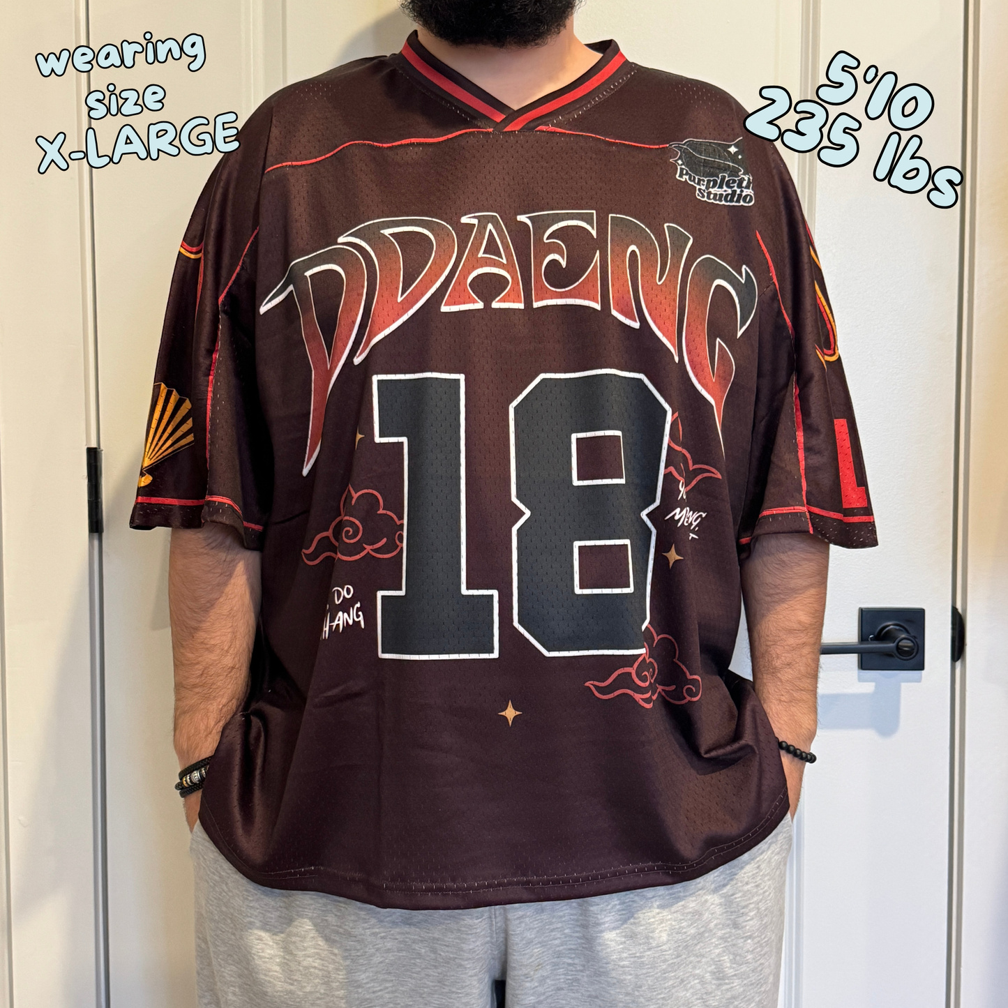 DARK&WILD JERSEY OVERSIZED FIT (SHIPS OUT 1ST-2ND WEEK OF JULY) PRODUCTION TAKE 2.5 MONTHS