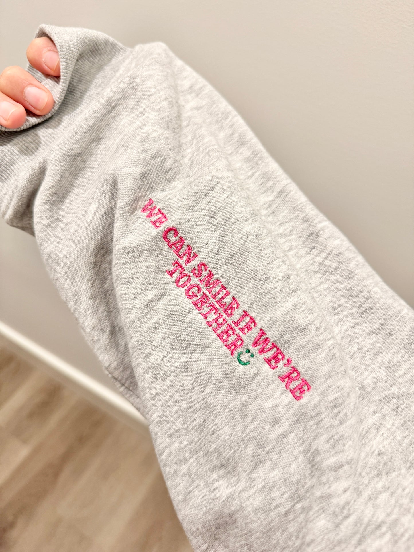 You Never Walk Alone Embroidered Sweatshirt