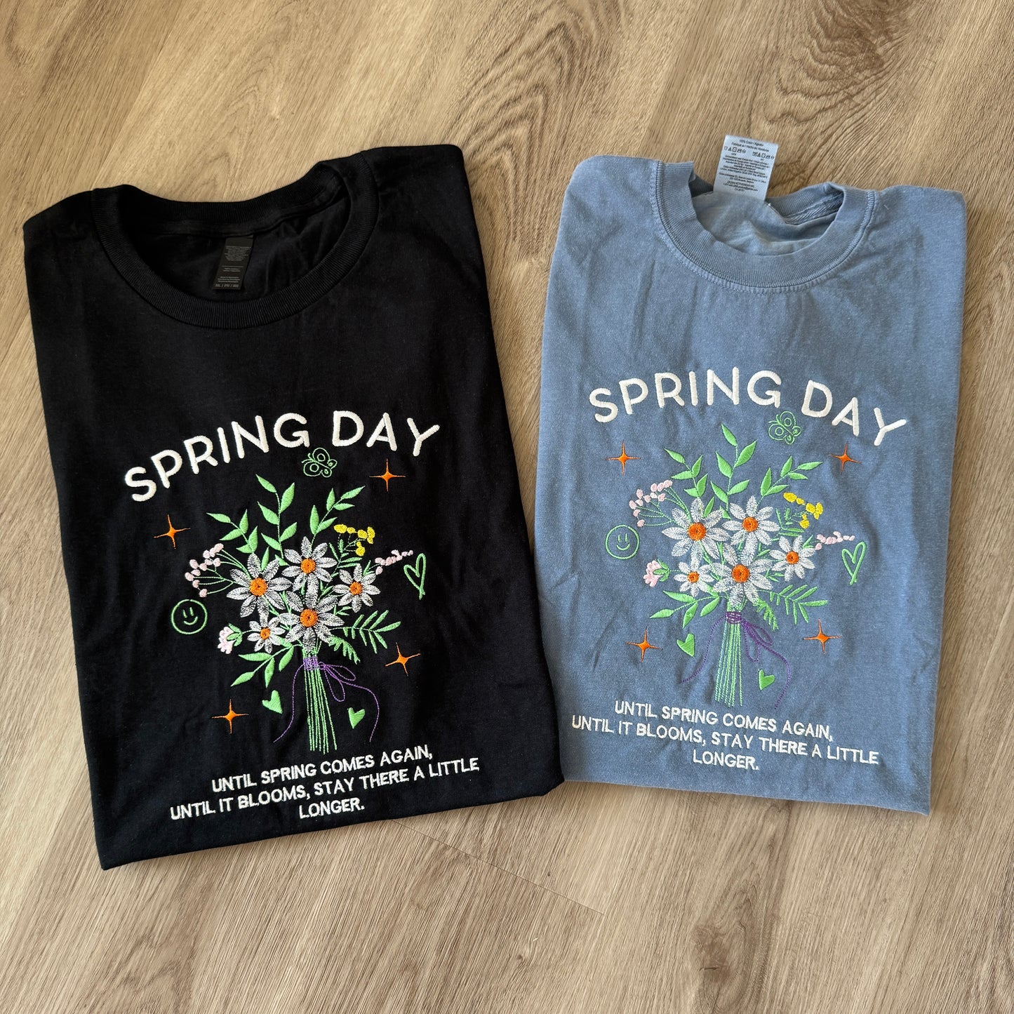 Spring Day Embroidered