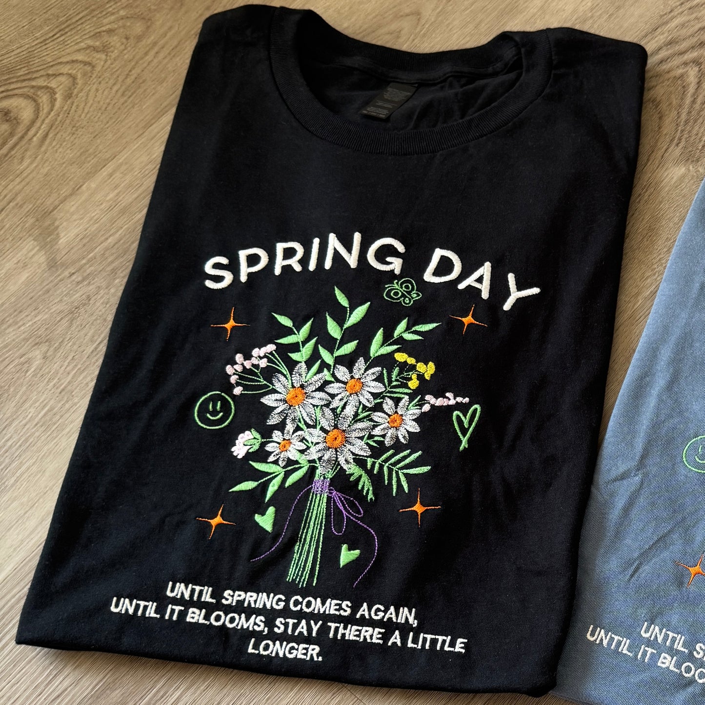 Spring Day Embroidered