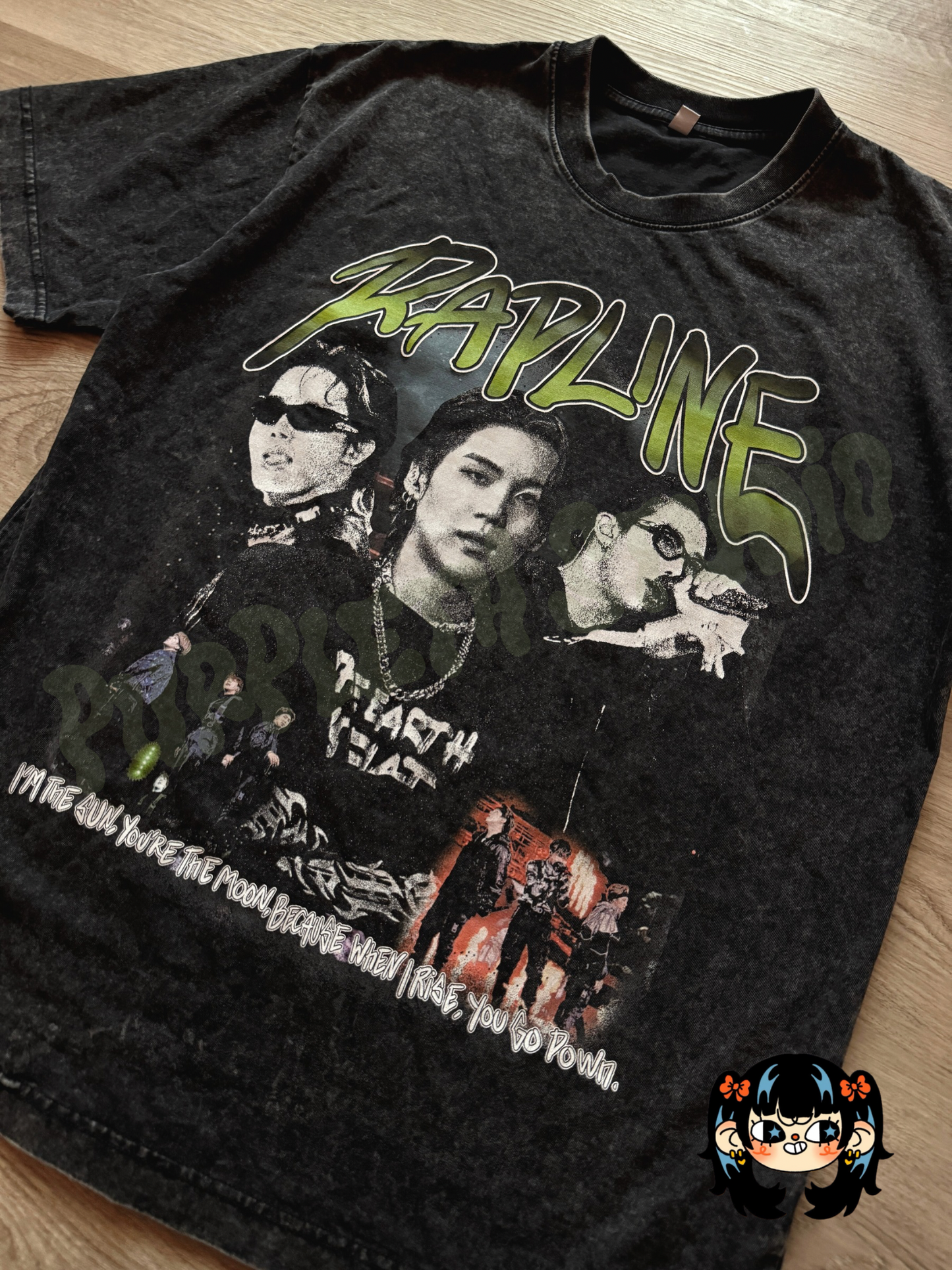 RAPLINE Acid Wash Graphic Tee (3-4 weeks processing)