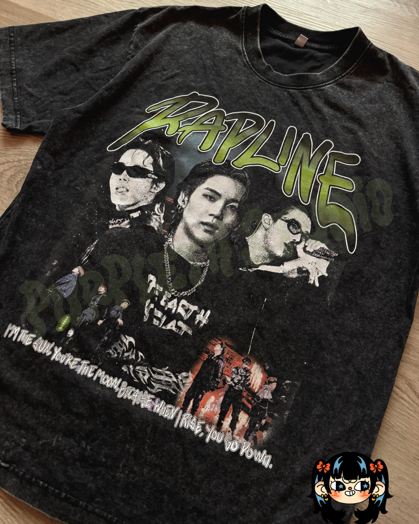 RAPLINE Acid Wash Graphic Tee (3-4 weeks processing)