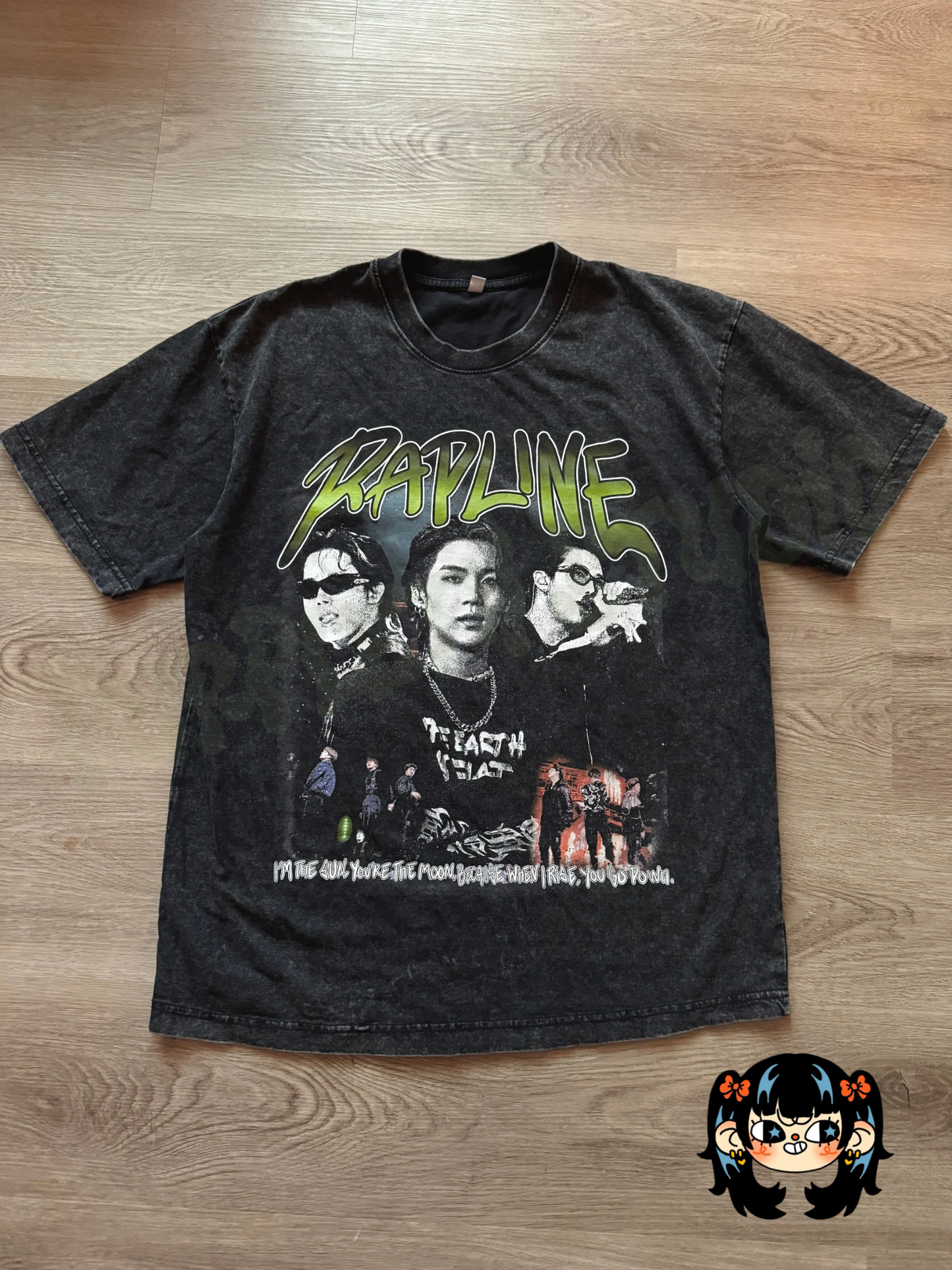 RAPLINE Acid Wash Graphic Tee (3-4 weeks processing)