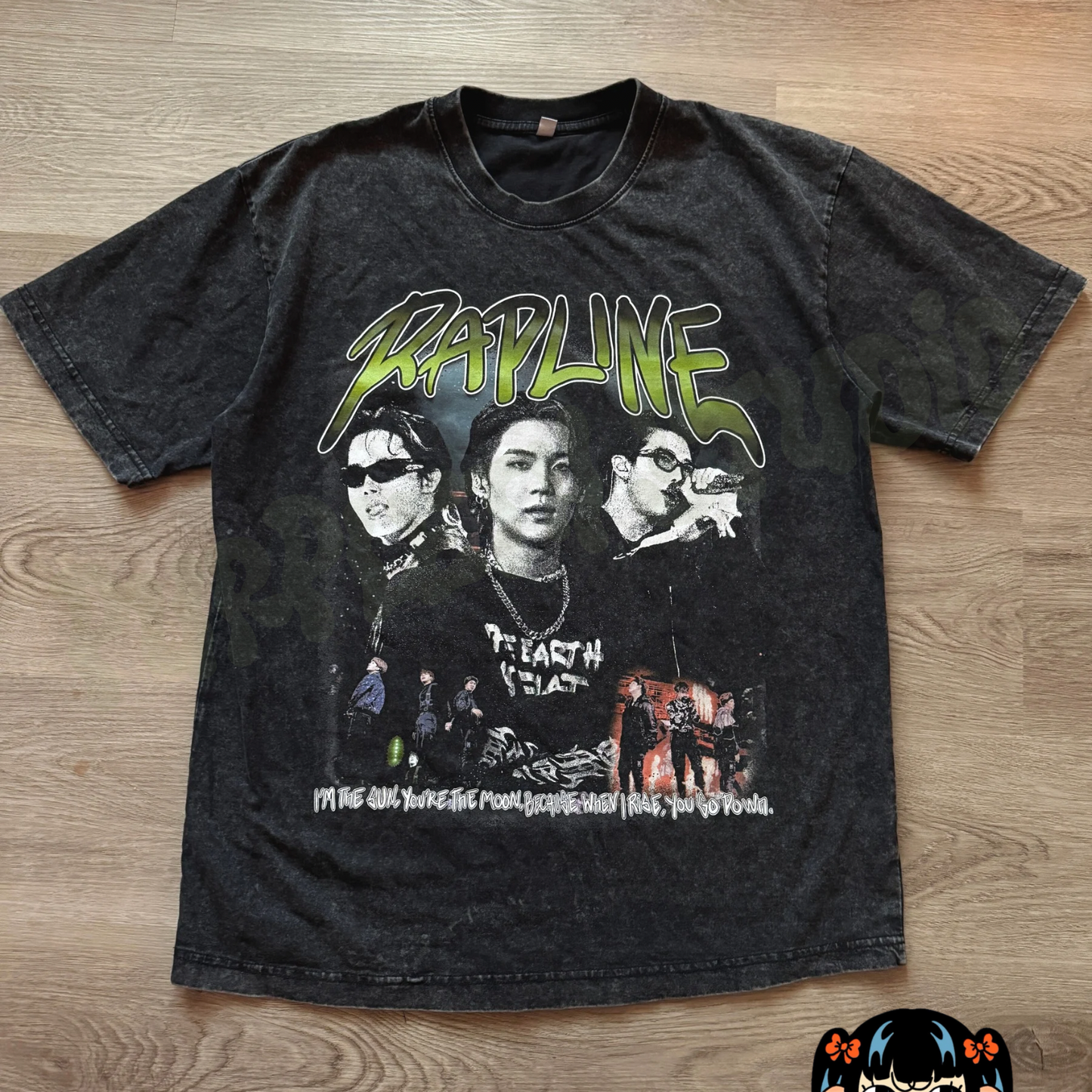 RAPLINE Acid Wash Graphic Tee (3-4 weeks processing)