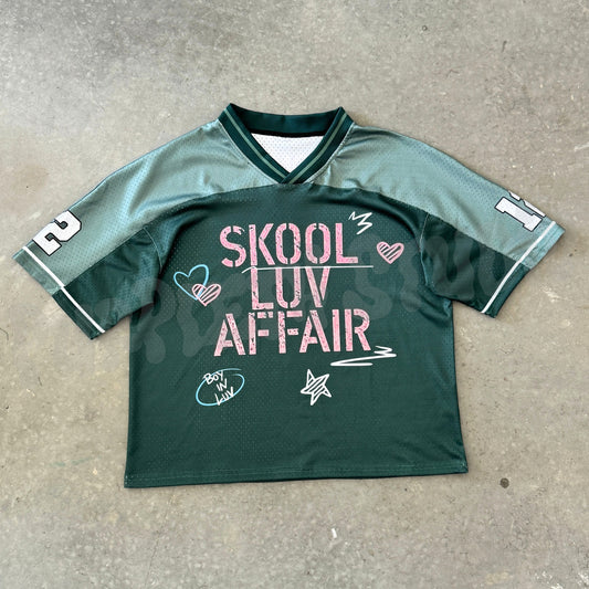 SKOOL LUV AFFAIR JERSEY INSPIRED (PRE ORDER) TAKES 30 BUSINESS DAYS TO MAKE PLUS 1 WEEK SHIP FROM MANU TO ME