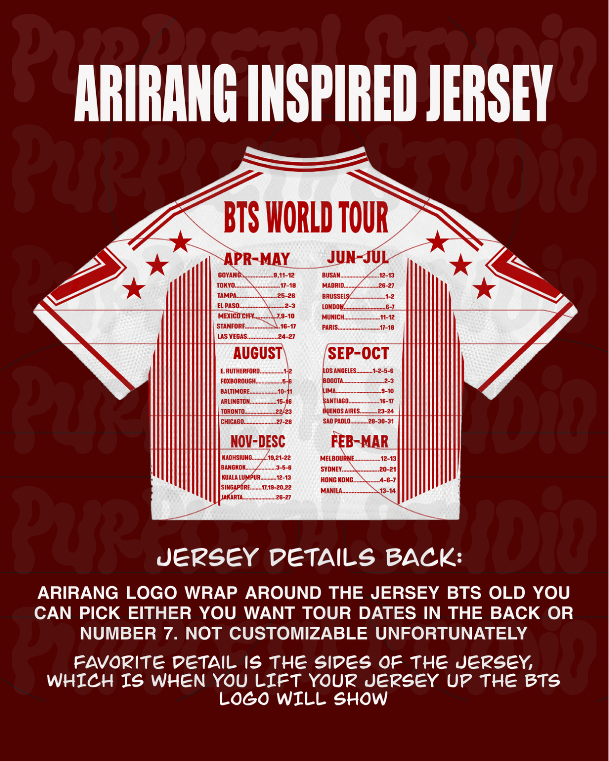 ARIRANG inspired Jersey Oversized Fit (MAY PRE ORDER SHIPS 1ST