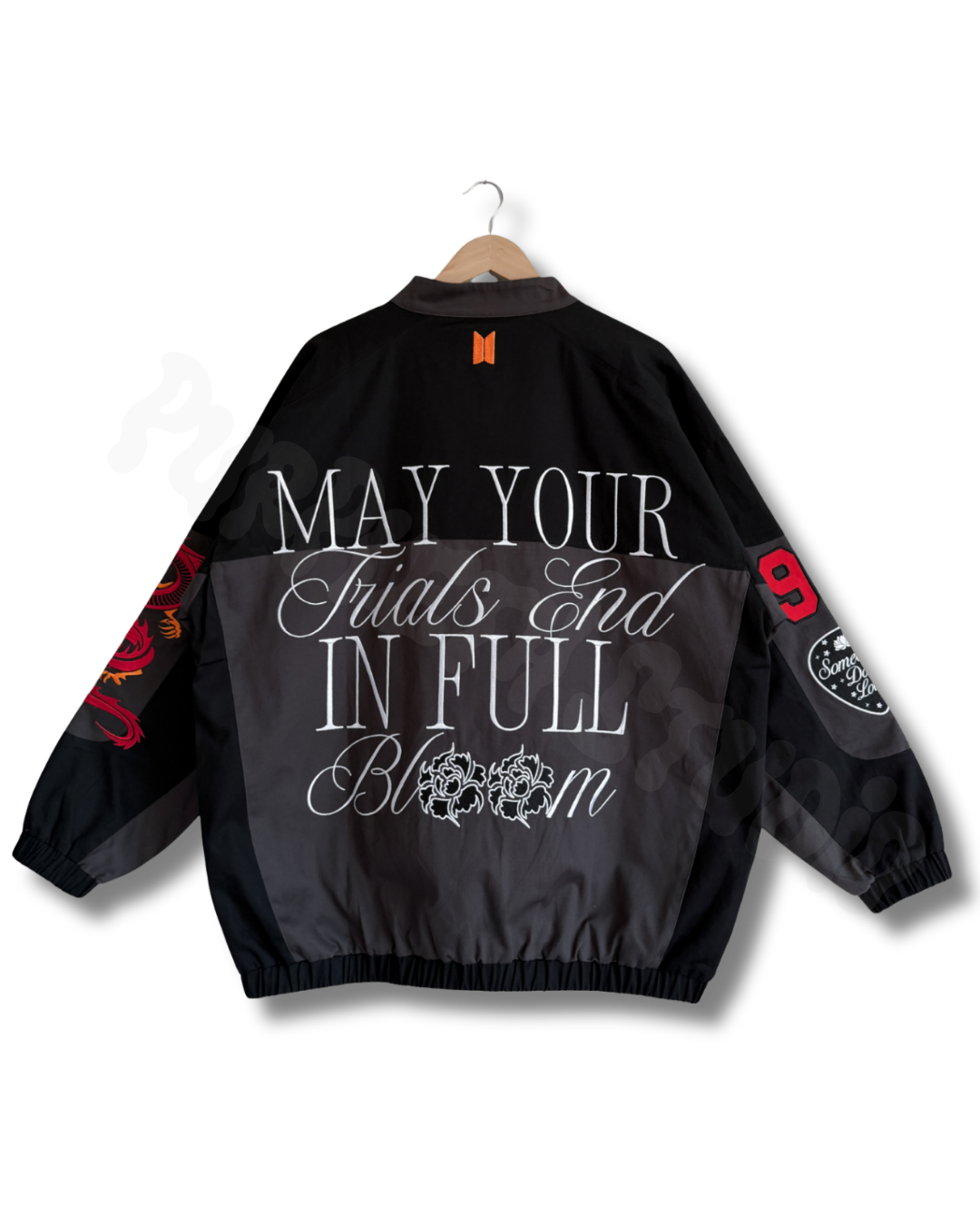 SUGA Inspired Racing Jacket Oversized Fit ( PRE ORDER ) READ THE SIZE CHART and DESCRIPTION