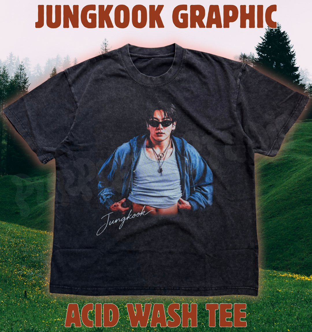Jungkook Graphic Vintage Tee (DTF)