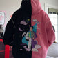 SEOKJIN MOON / THE ASTRONAUT TWO TONE ZIP UP HOODIE