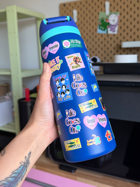 BTS Inspired 32oz Water Bottle (3 weeks production)