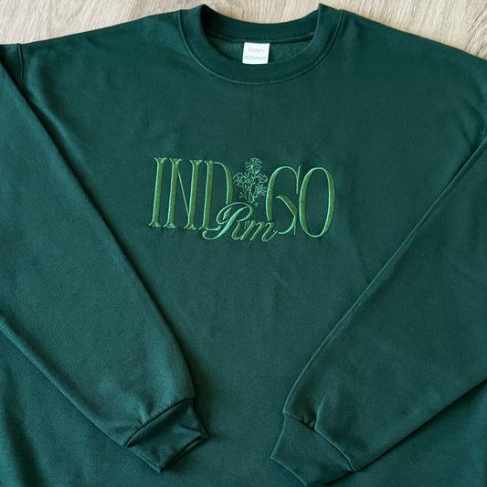 Namjoon indigo Embroidered Sweatshirt