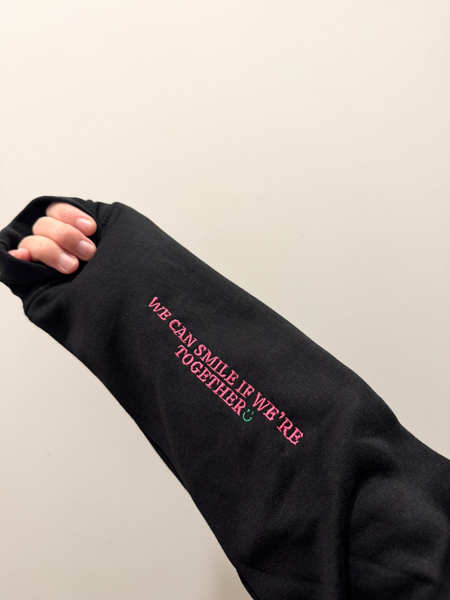 You Never Walk Alone Embroidered Sweatshirt