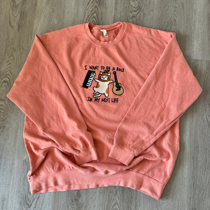 Yoongi I wanna be a rock in my next life embroidered sweatshirt