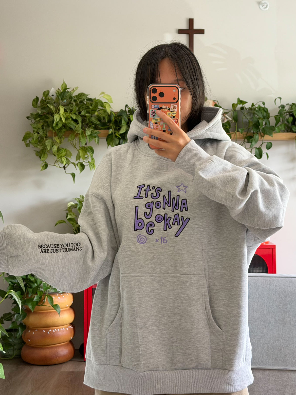 Yoongi Snooze embroidery Hoodie