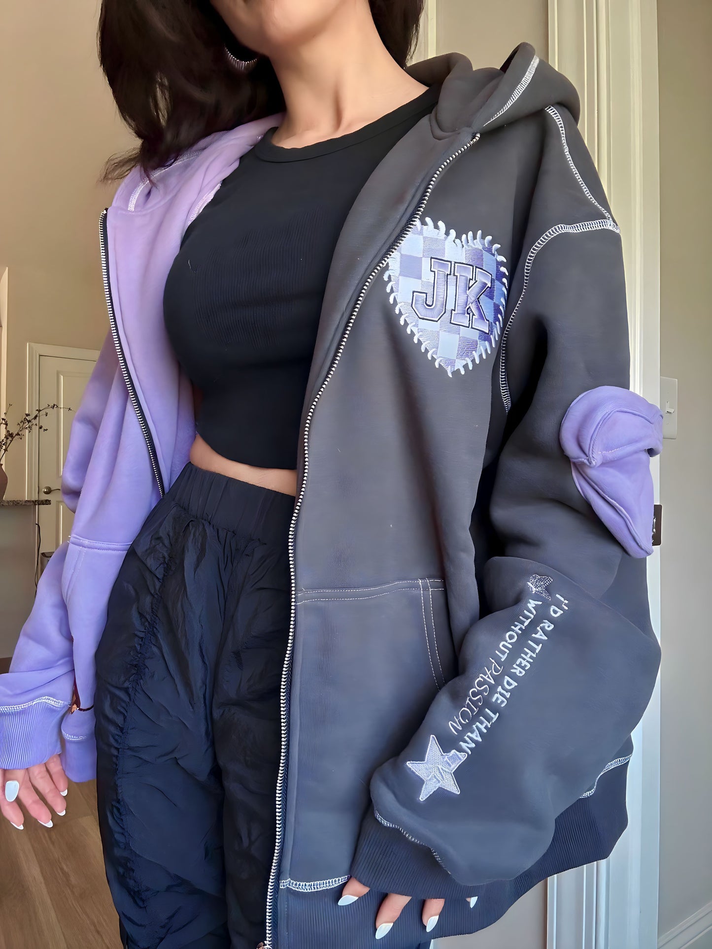 Jeon Jungkook Euphoria x My Time Two Tone Hoodie(Pre Order Ships out in 3 months)
