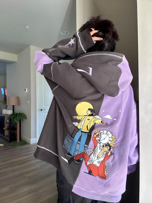 Jeon Jungkook Euphoria x My Time Two Tone Hoodie(Pre Order Ships out in 3 months)