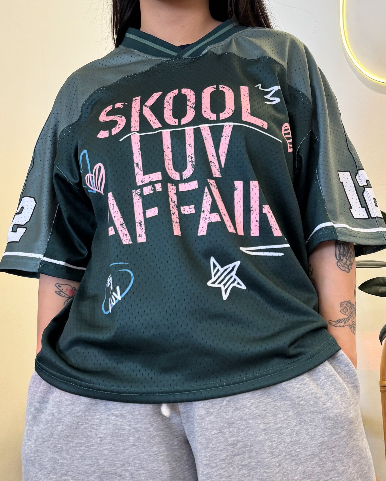 SKOOL LUV AFFAIR JERSEY INSPIRED (PRE ORDER) TAKES 30 BUSINESS DAYS TO MAKE PLUS 1 WEEK SHIP FROM MANU TO ME