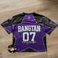 BTS Purple Star Jersey OVERSIZED FIT READY TO SHIP