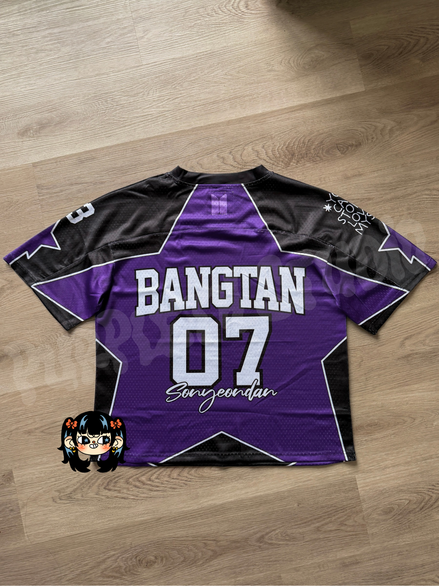 BTS Purple Star Jersey OVERSIZED FIT READY TO SHIP