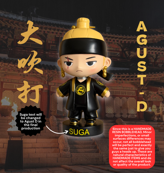 Suga Daechwita Resin Bobble Head figurine (3 Months Production)