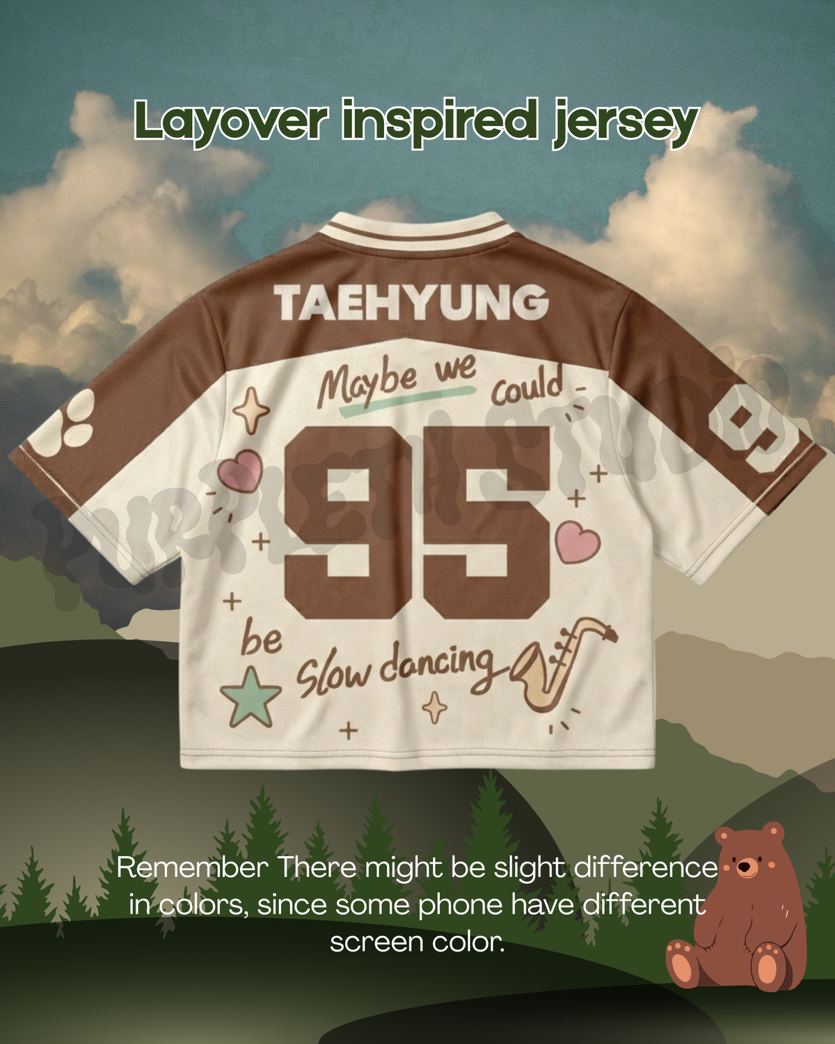 LAYOVER TAEHYUNG inspired Jersey  (PRE ORDER)