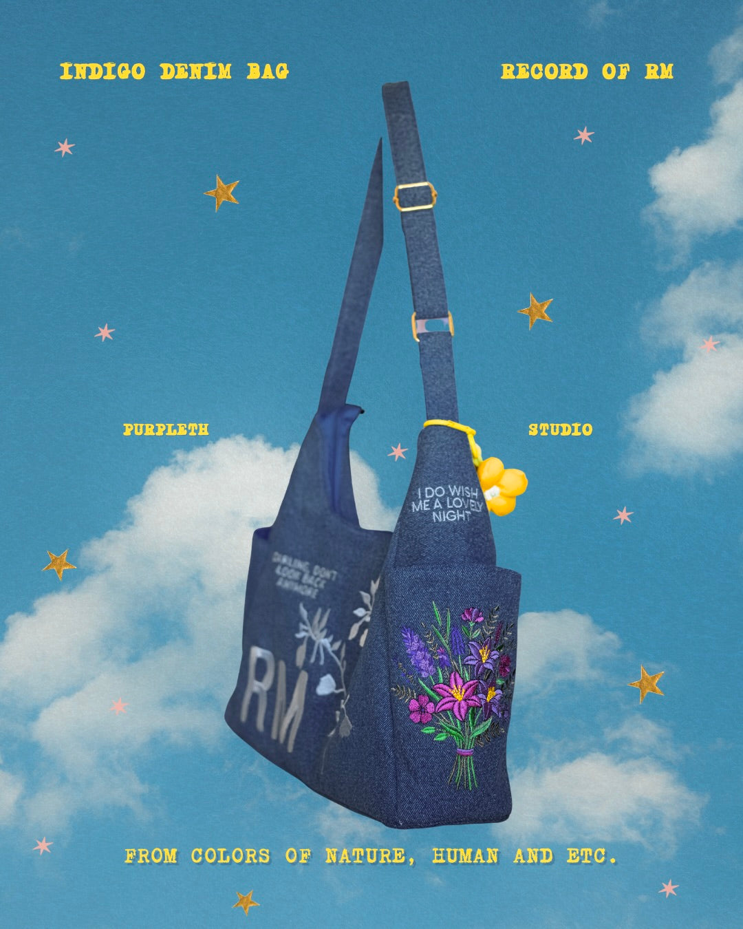 INDIGO RM Inspired Denim Bag (PREORDER)
