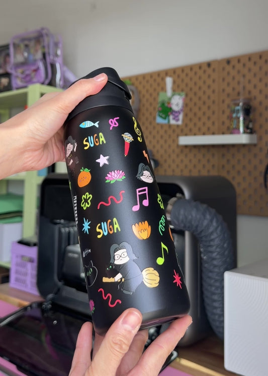 Yoongi x Tang Black 32oz Water Bottle