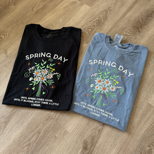 Spring Day Embroidered